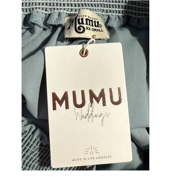 NEW Show Me Your Mumu XXS Hacienda Maxi Dress In Silver Sage Bridesmaid NWT‎ - Picture 5 of 7